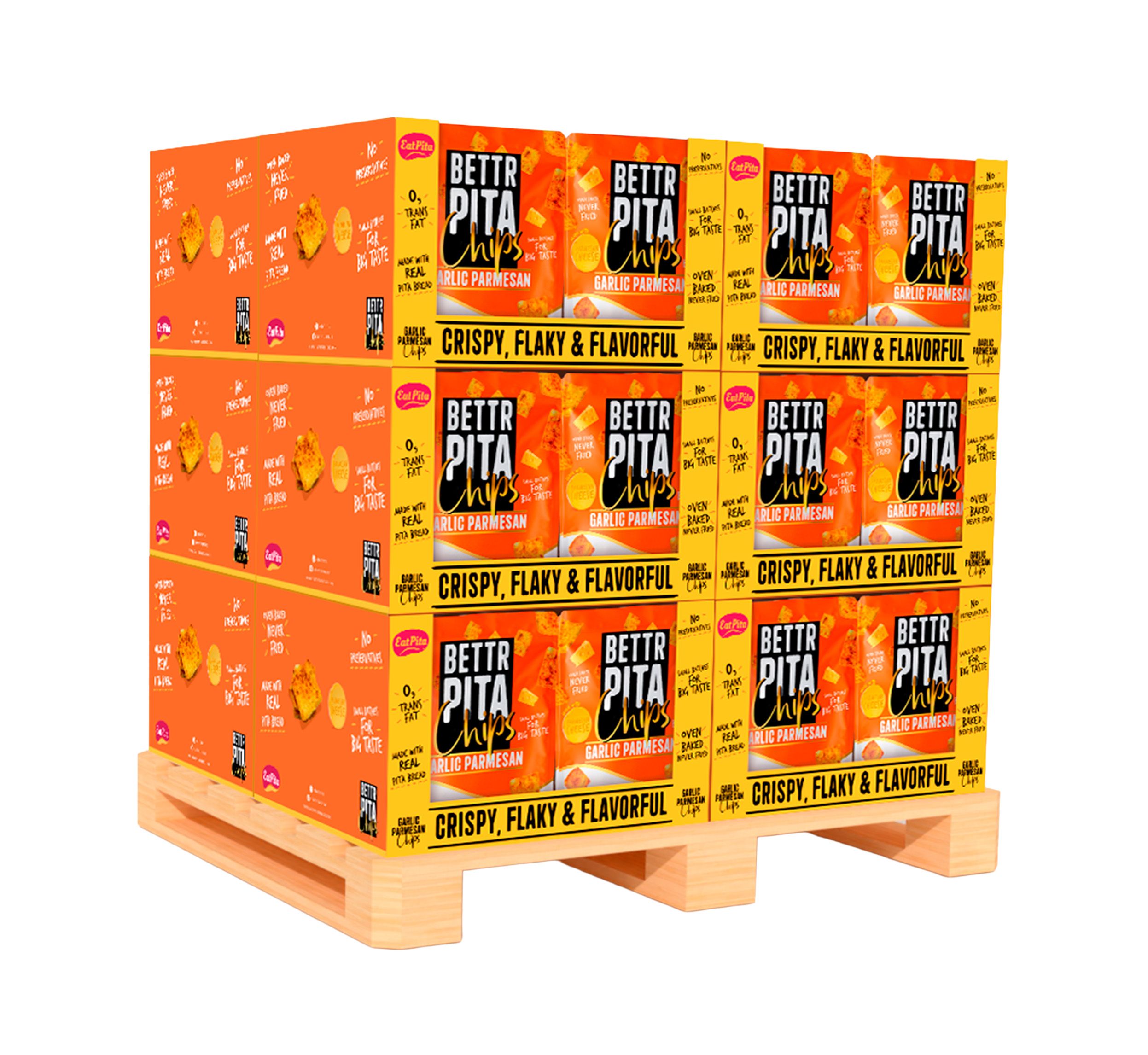 Garlic Parmesan Pallet Rendering pita-bread-pocket-8