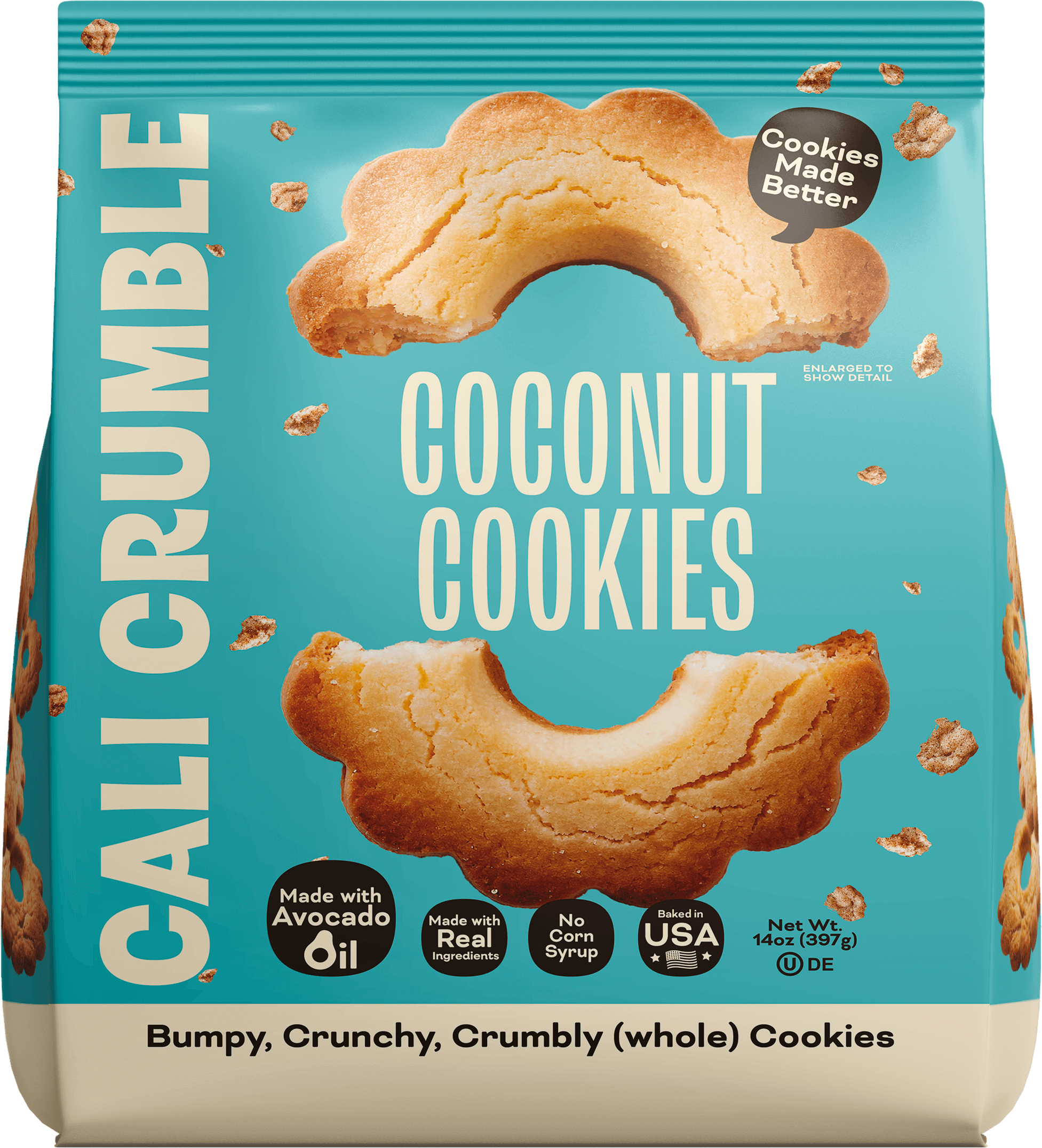 COCONUT COOKIE - FRONT MOCKUP - VERTICAL BAG 12 OZ