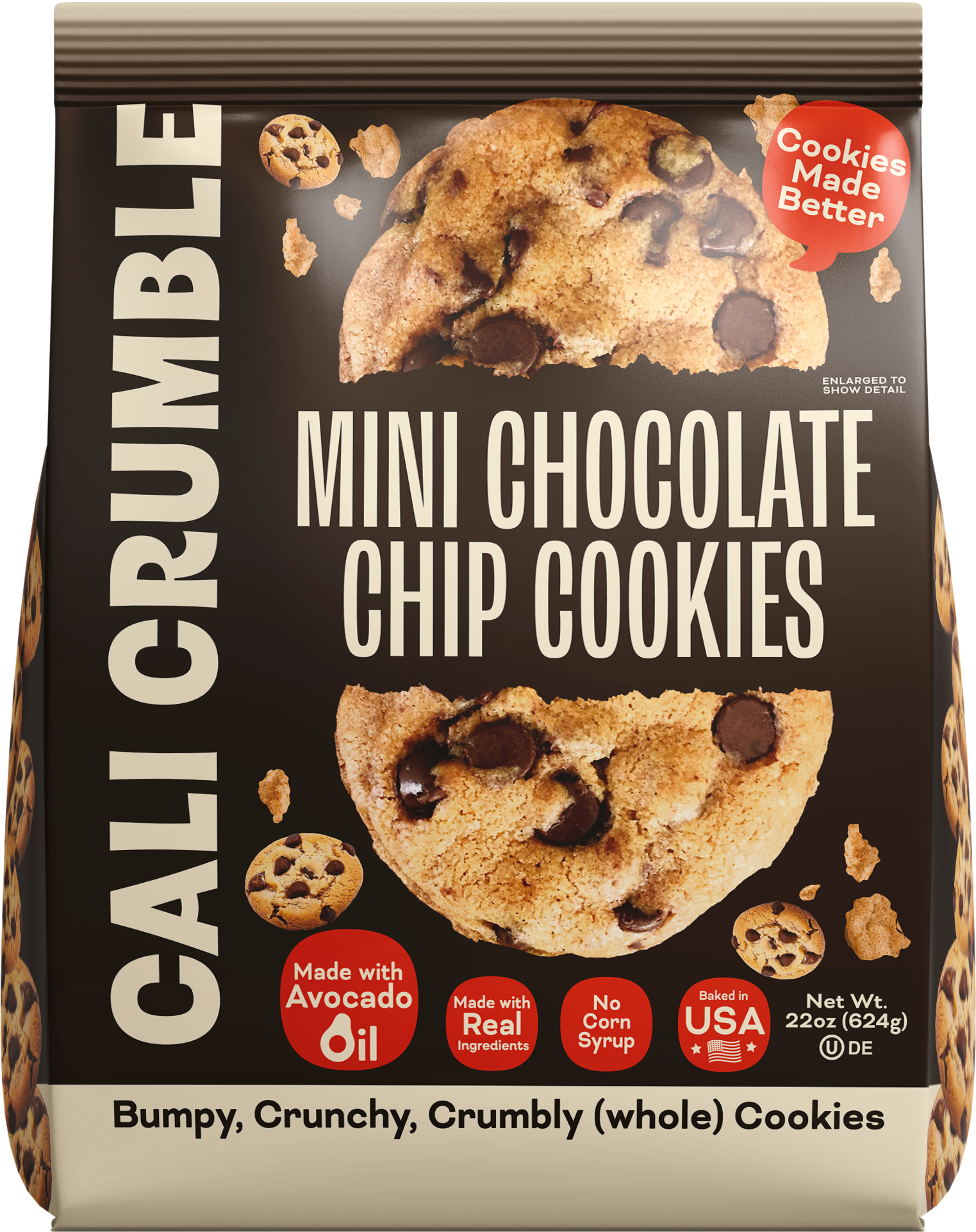 MINI CHOCOLATE CHIP COOKIE BAG 22oz - MOCKUP